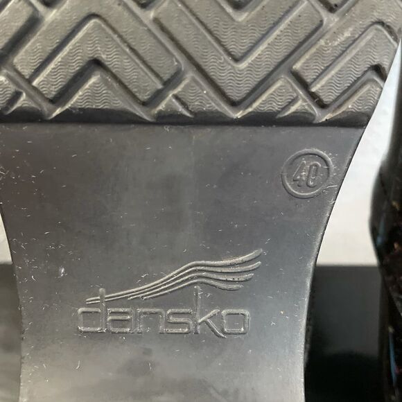 Dansko Professional BLK Pt Colorful Clogs WMS 40 - Picture 9 of 10